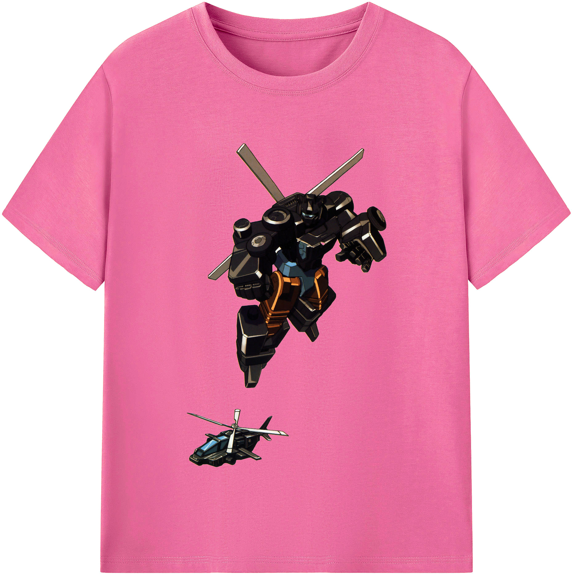 （画像用）  レディースカジュアルプリントTシャツ（綿100％）